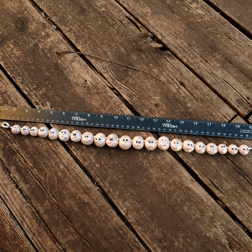 🌊🐚Pearl🐬Funny 🐚Face 🐚Necklace - Picture 14 of 14